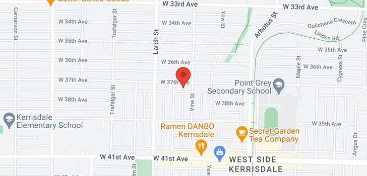map of 2344 W 37TH AVENUE